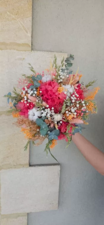 Bouquet de fleurs séchées