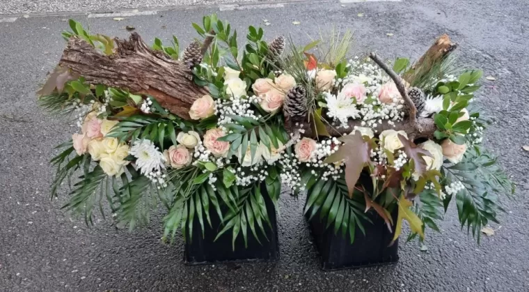Composition florale pour obsèques à Audenge