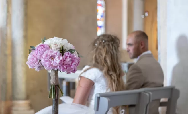 Bouquet d'église mariage 
