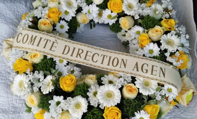 couronne de fleurs pour obsèques 